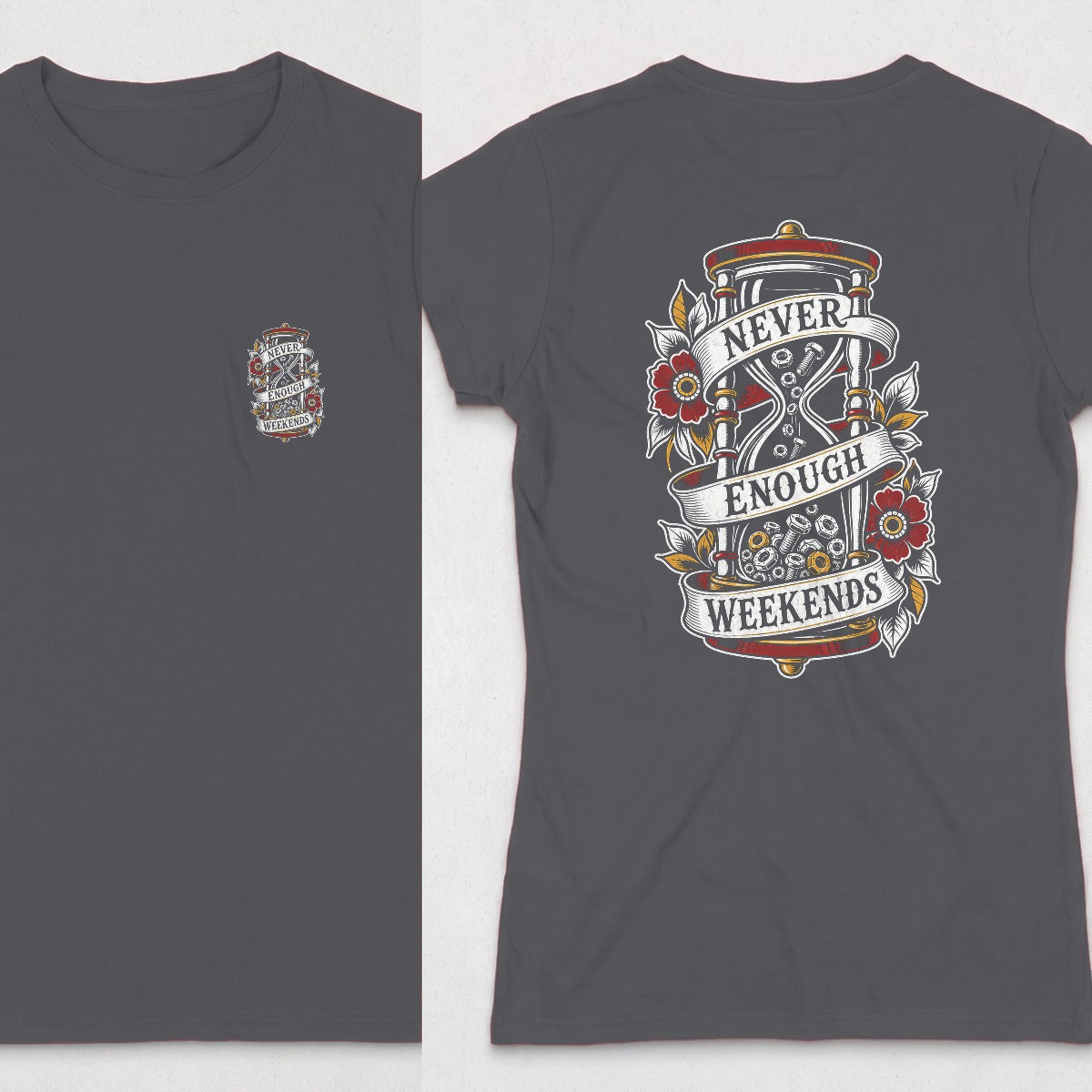 Dark Heather | Front & Back