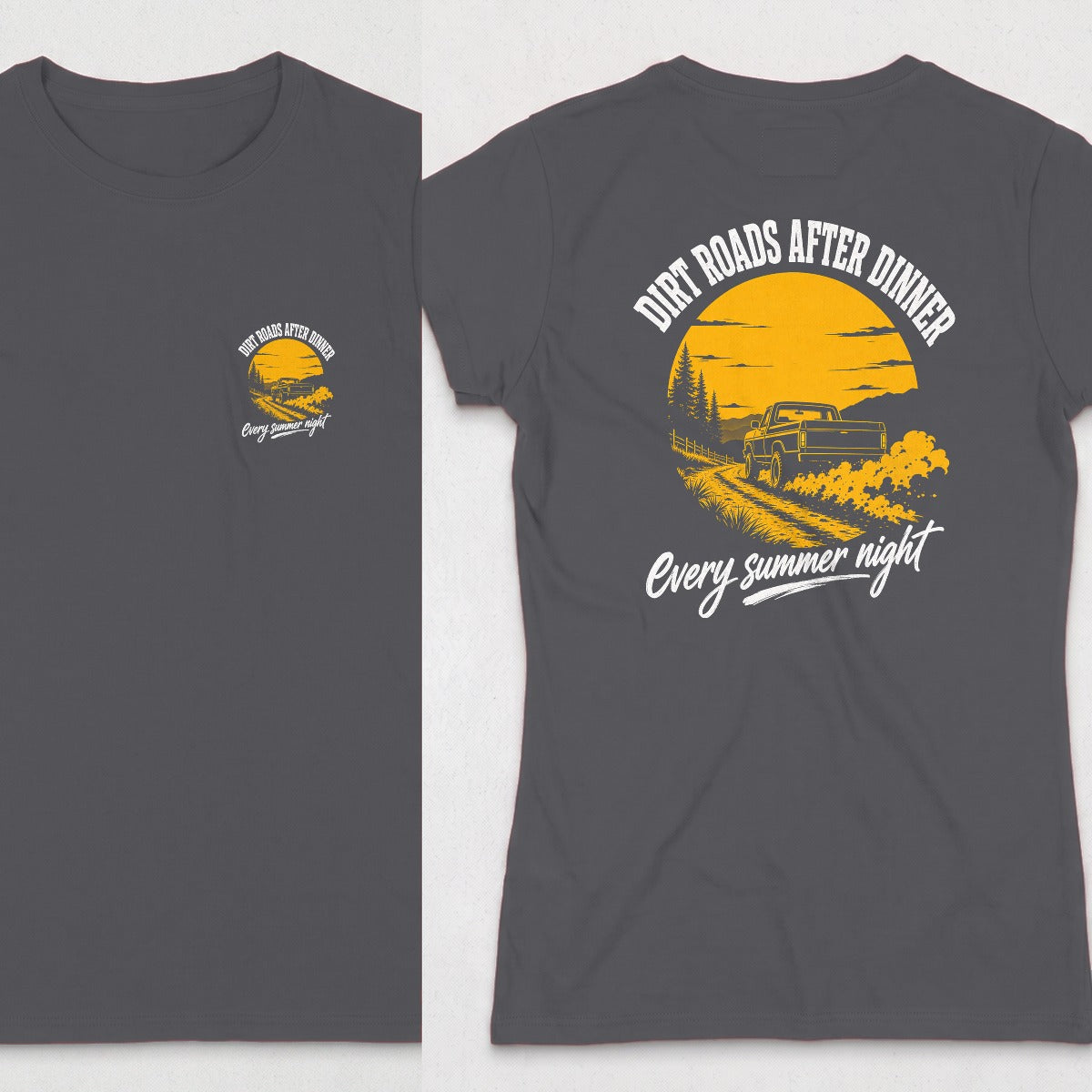 Dark Heather | Front & Back