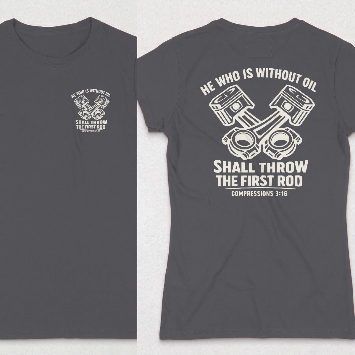 Dark Heather | Left Chest + Back