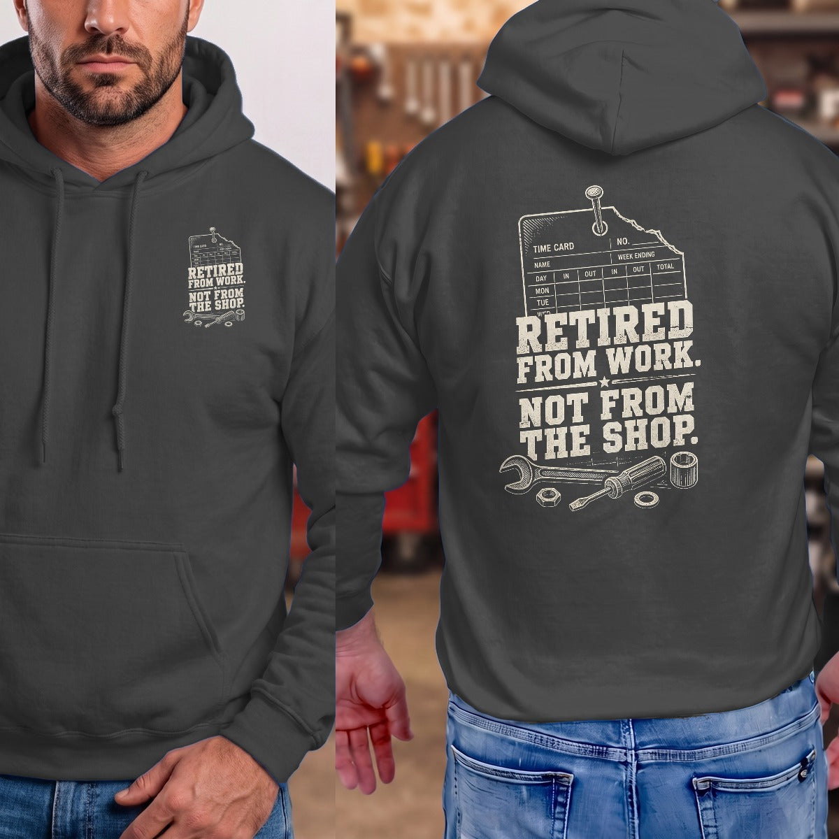 Dark Heather | Front & Back