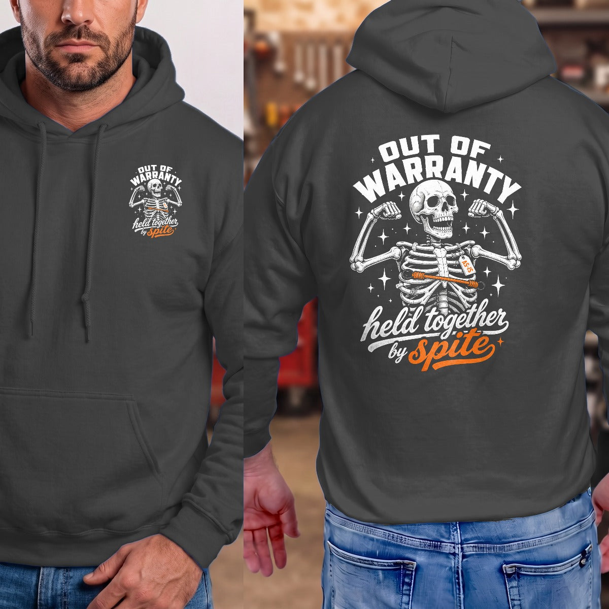 Dark Heather | Front & Back