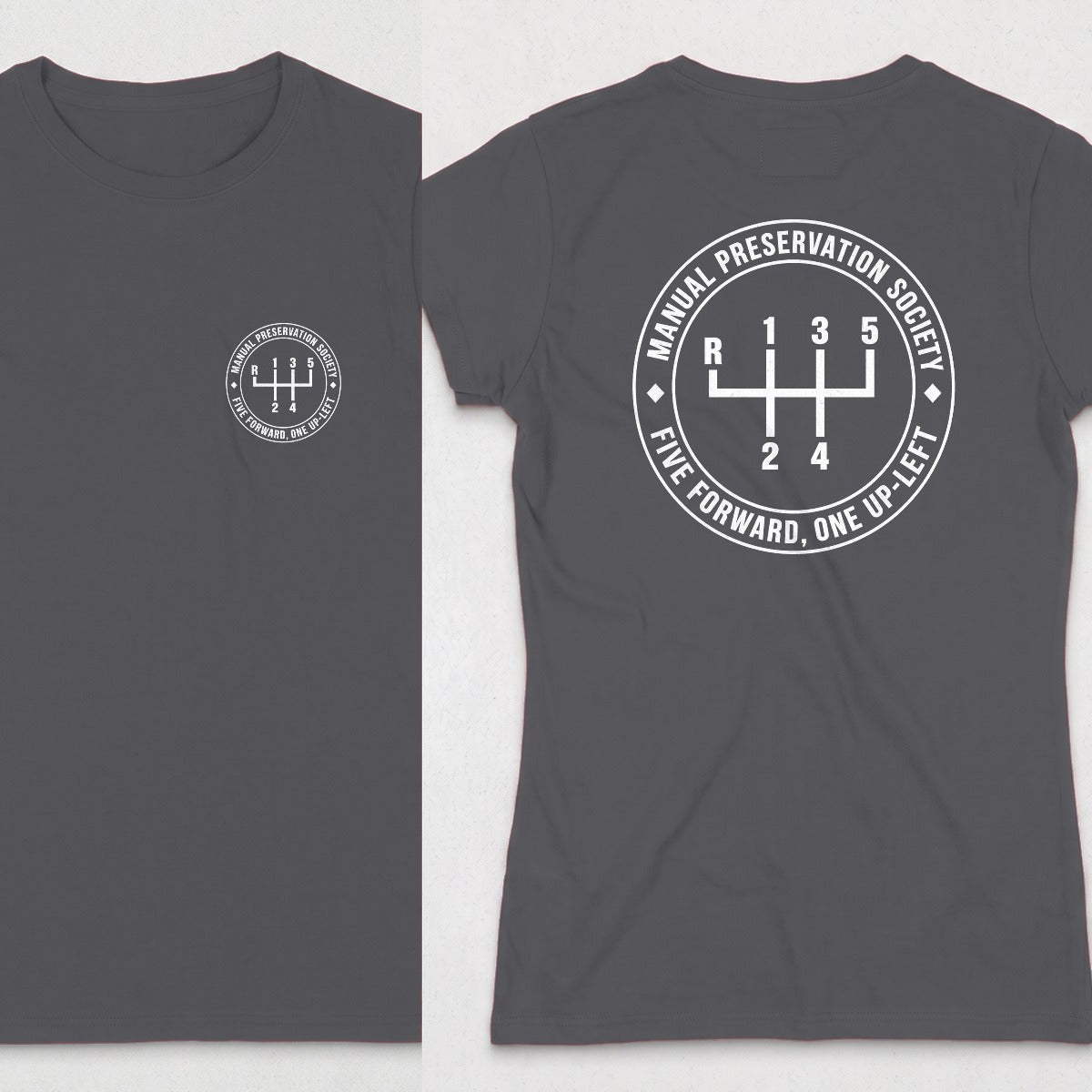 Dark Heather | Front & Back