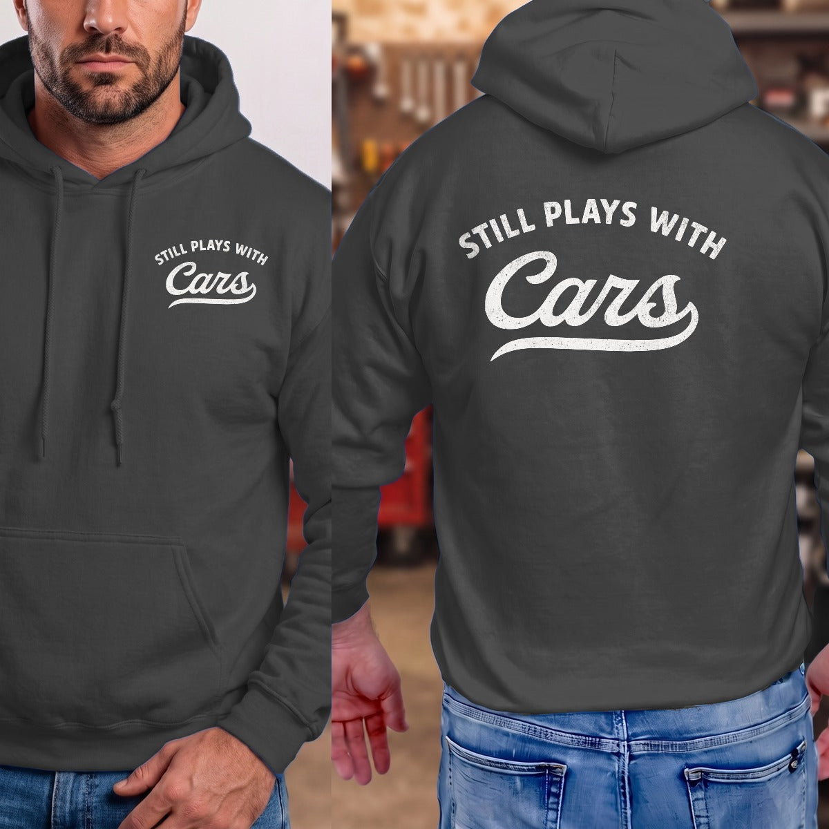 Dark Heather | Front & Back