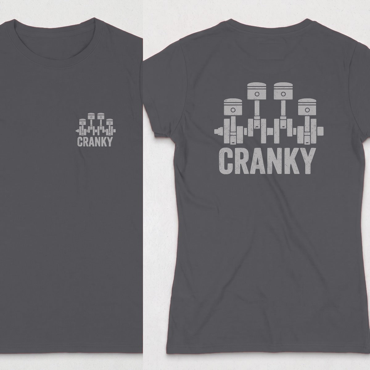 Dark Heather | Front & Back