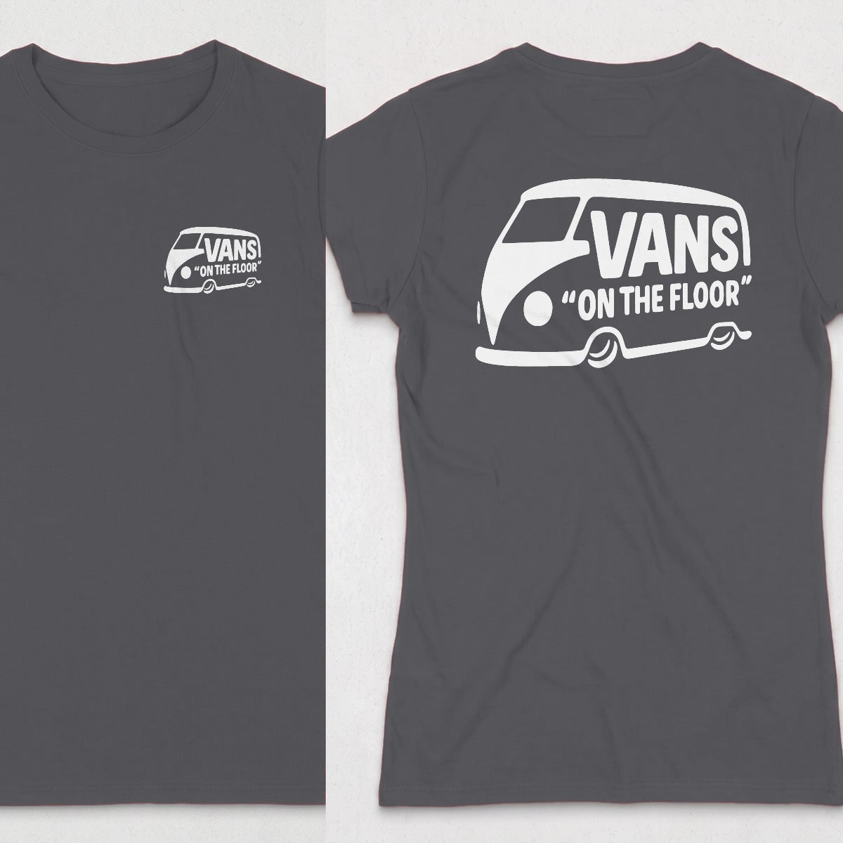 Dark Heather | Left Chest + Back
