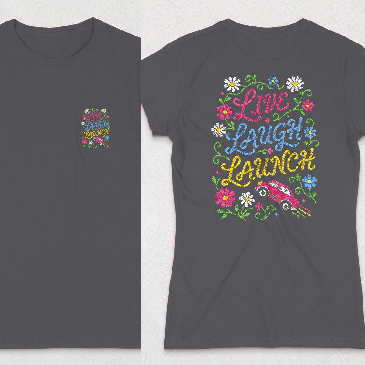 Dark Heather | Front & Back