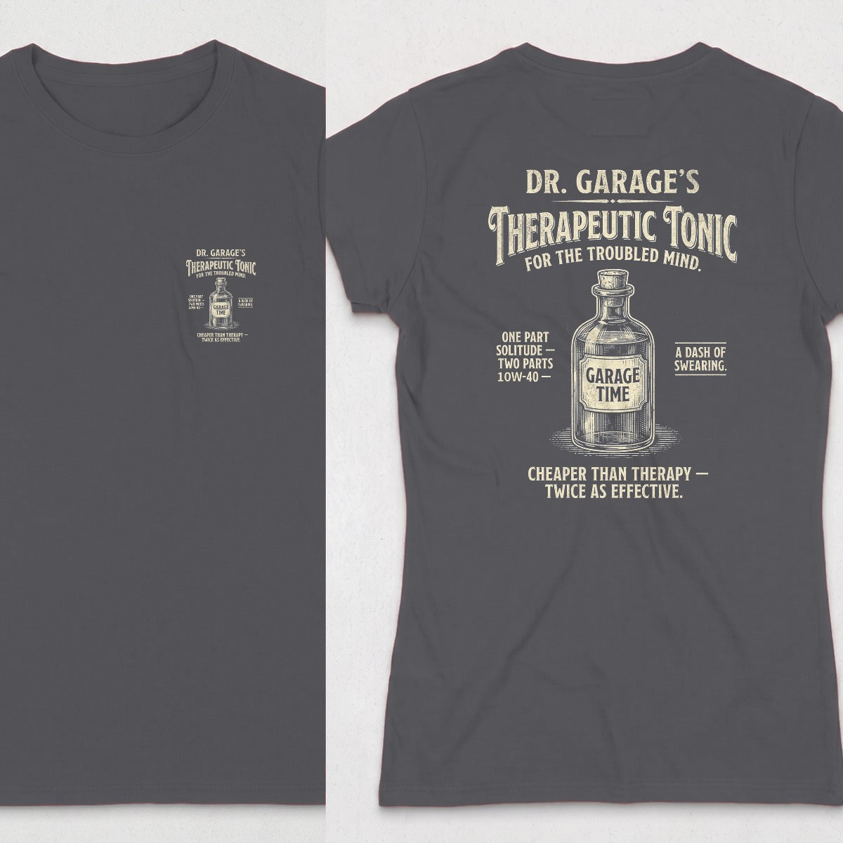 Dark Heather | Front & Back