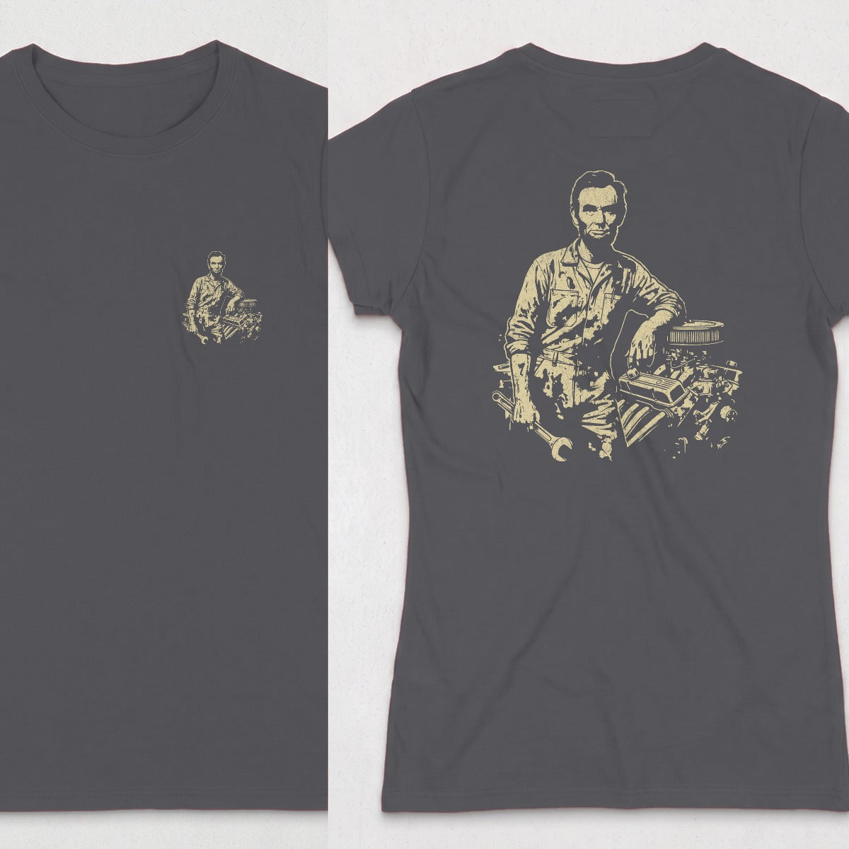 Dark Heather | Front & Back