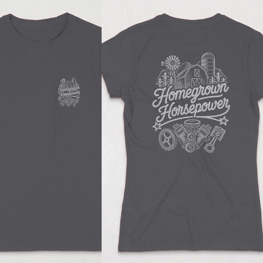 Dark Heather | Front & Back