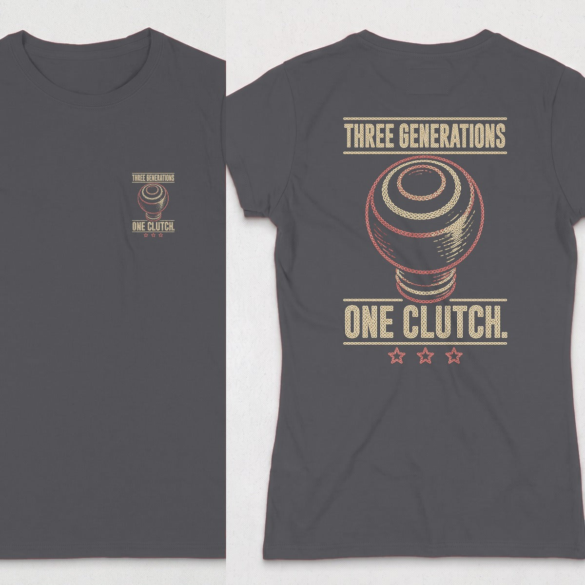 Dark Heather | Front & Back