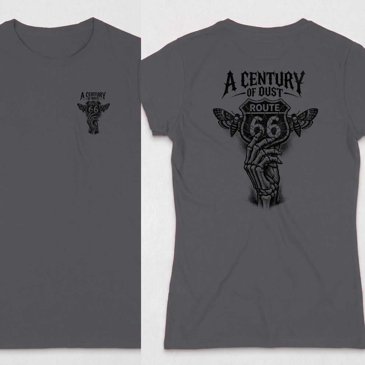 Dark Heather | Left Chest + Back