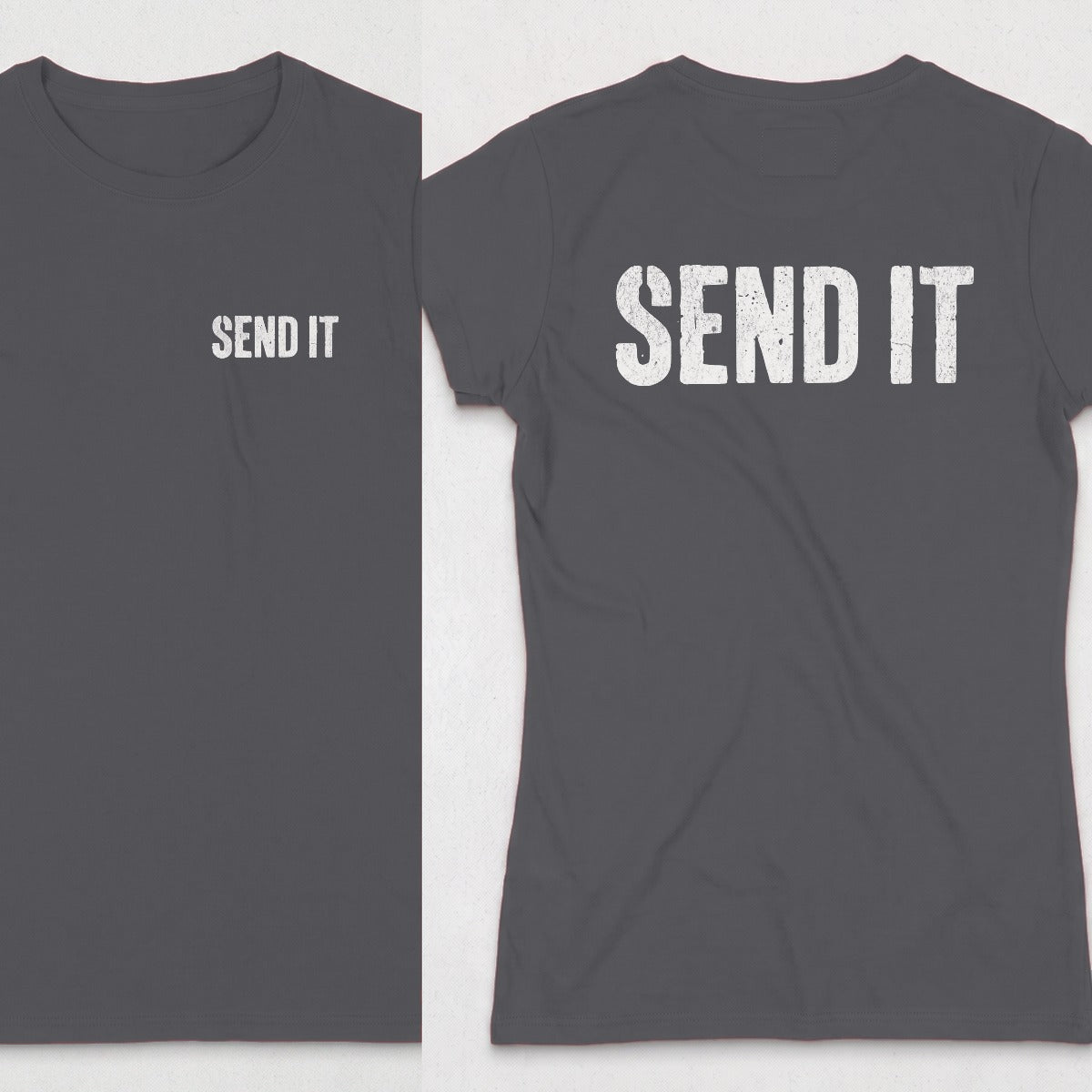Dark Heather | Left Chest + Back
