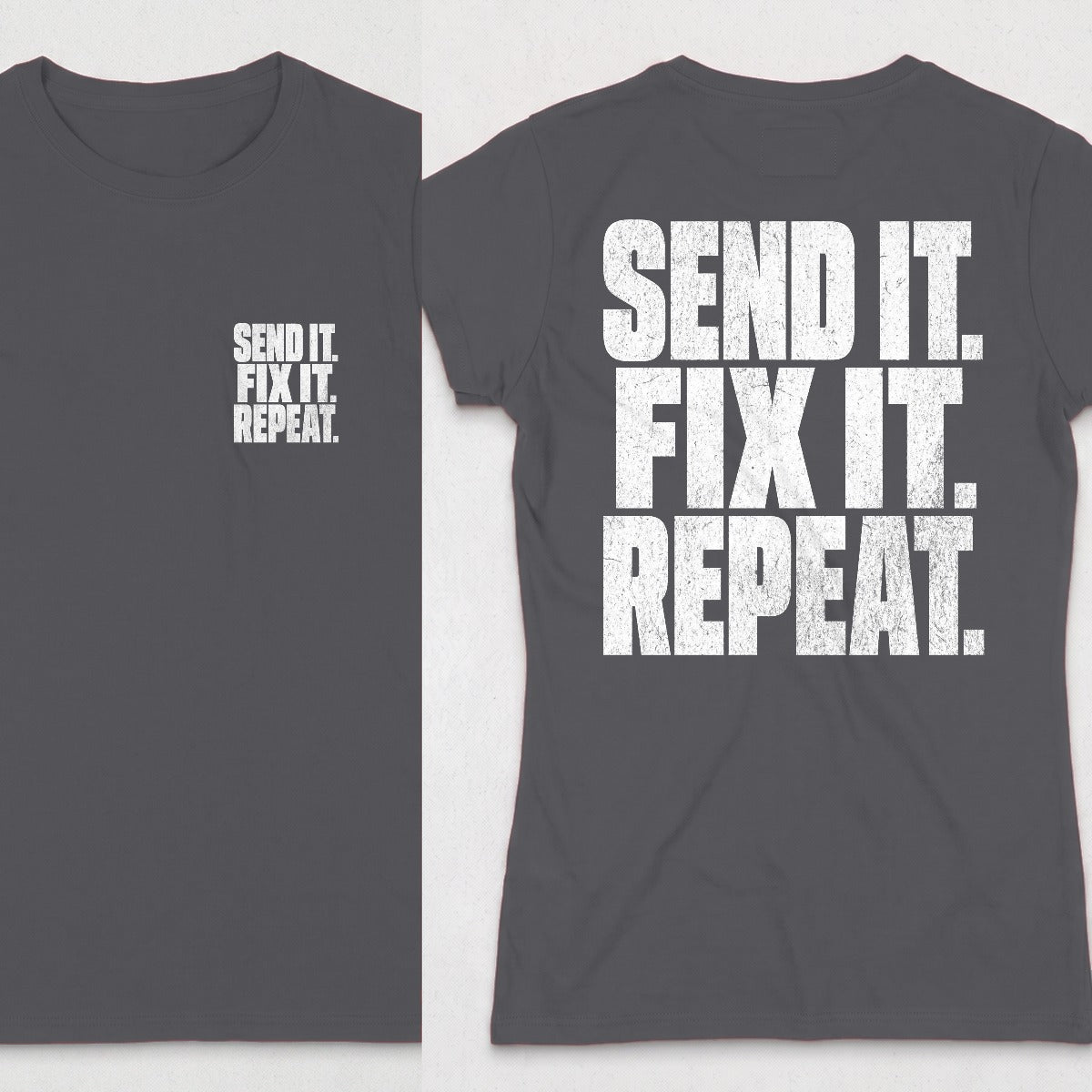 Dark Heather | Front & Back