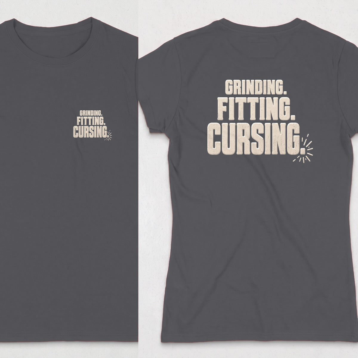 Dark Heather | Front & Back