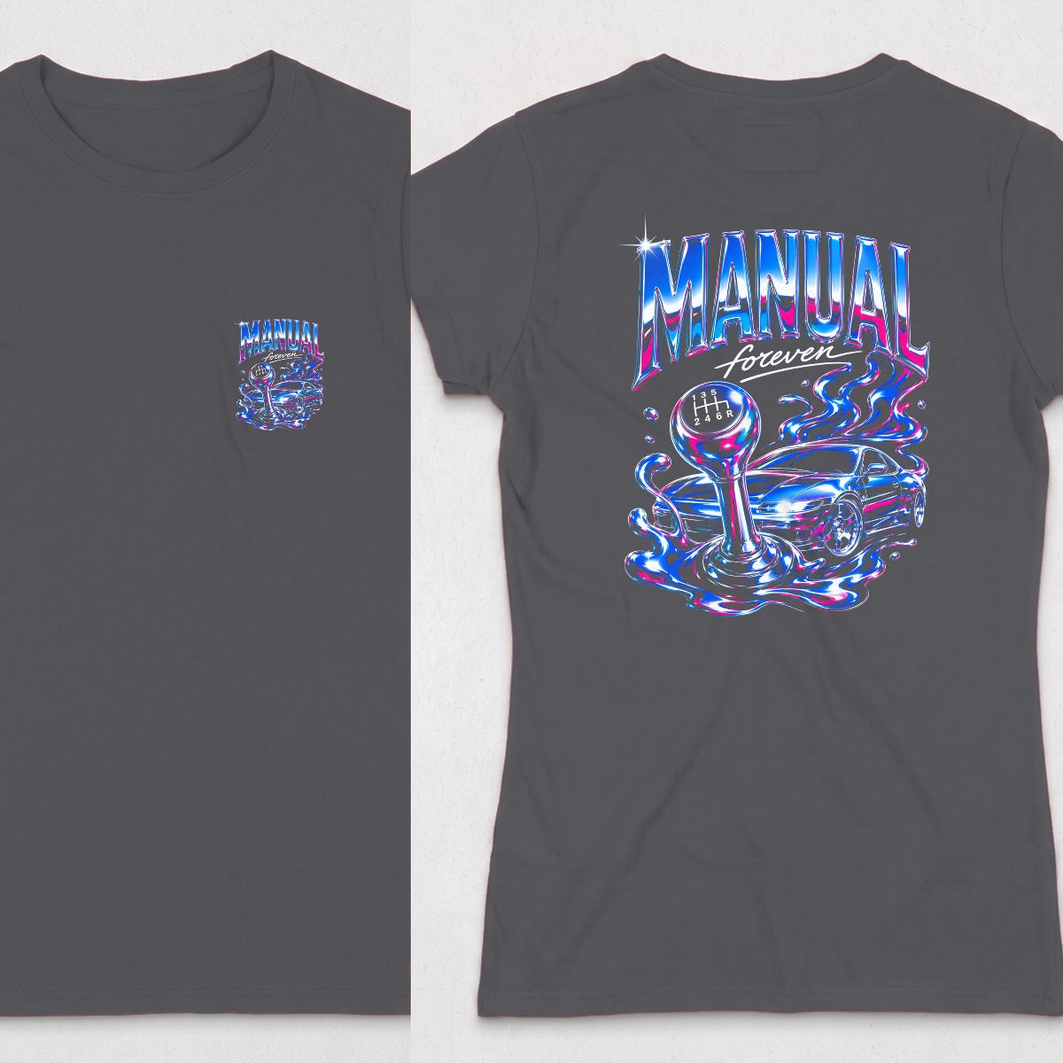 Dark Heather | Front & Back