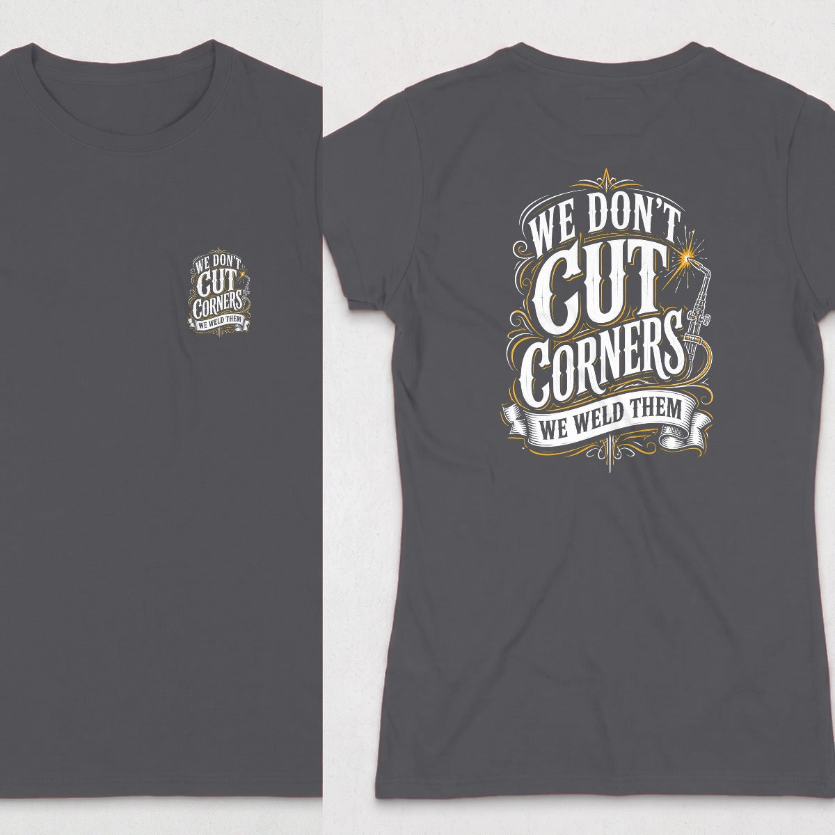 Dark Heather | Front & Back