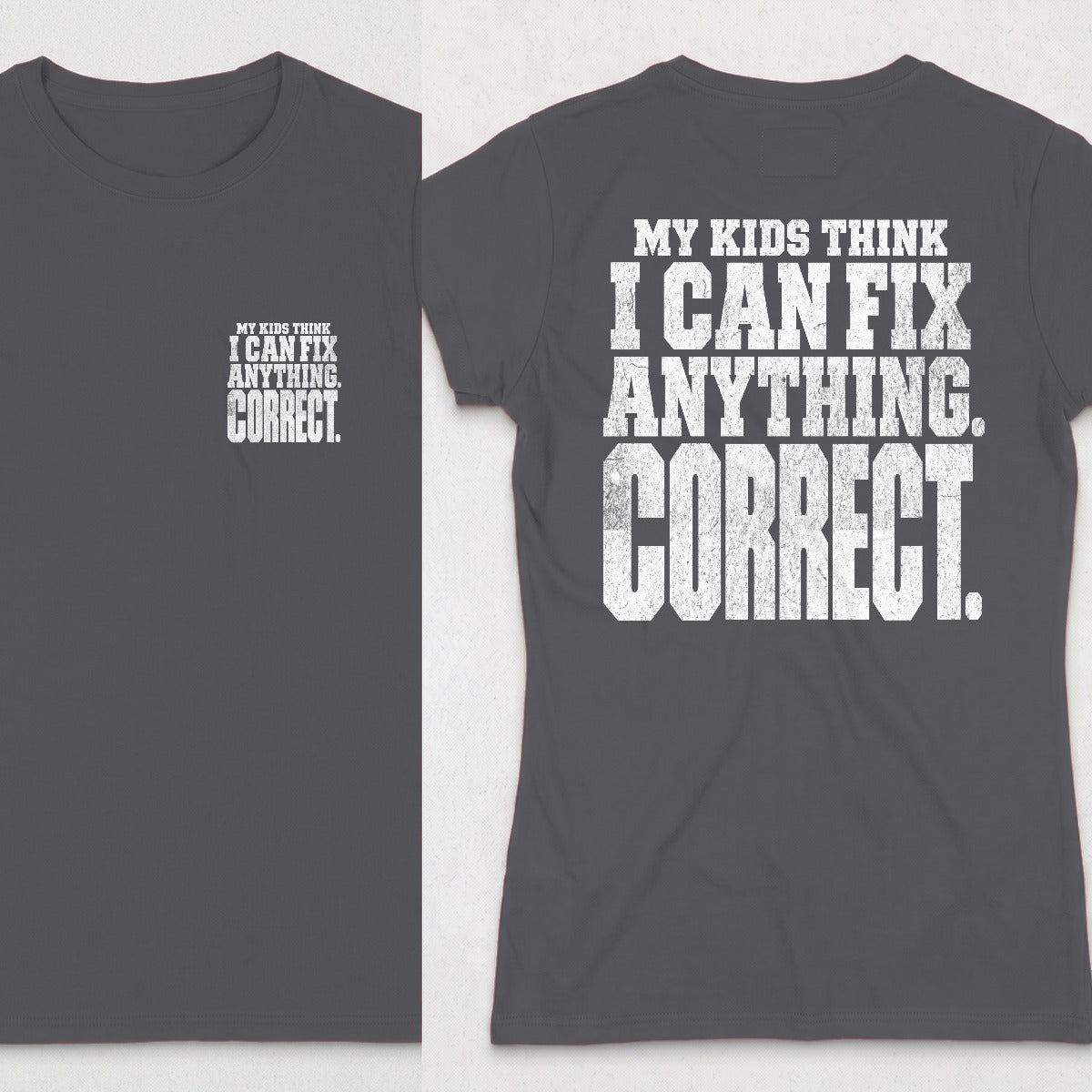 Dark Heather | Front & Back