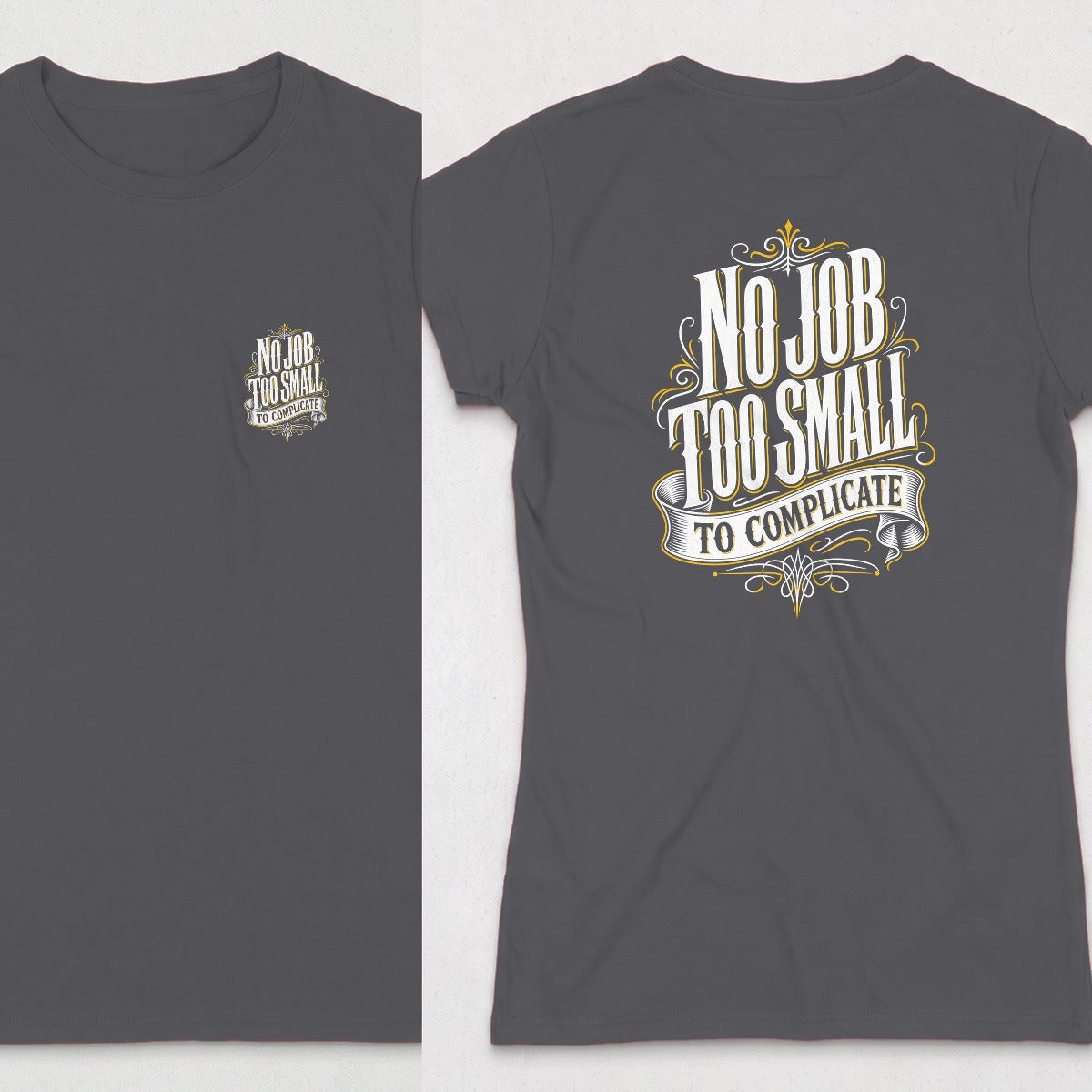 Dark Heather | Front & Back