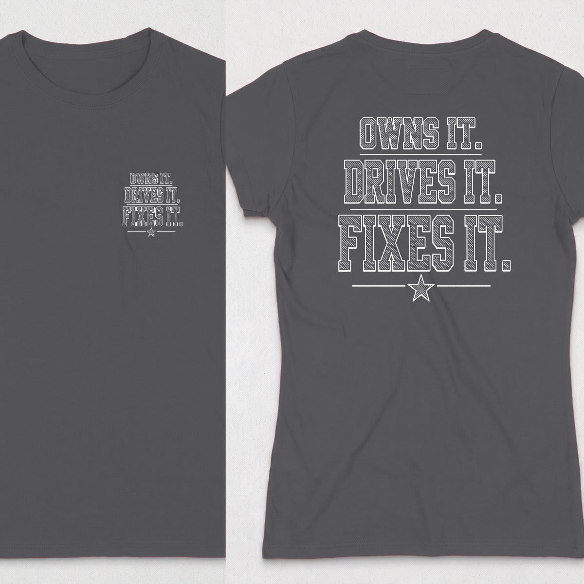 Dark Heather | Front & Back