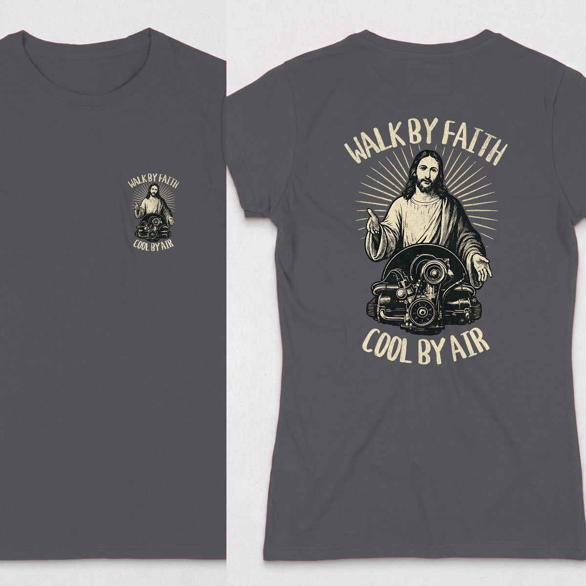 Dark Heather | Front & Back