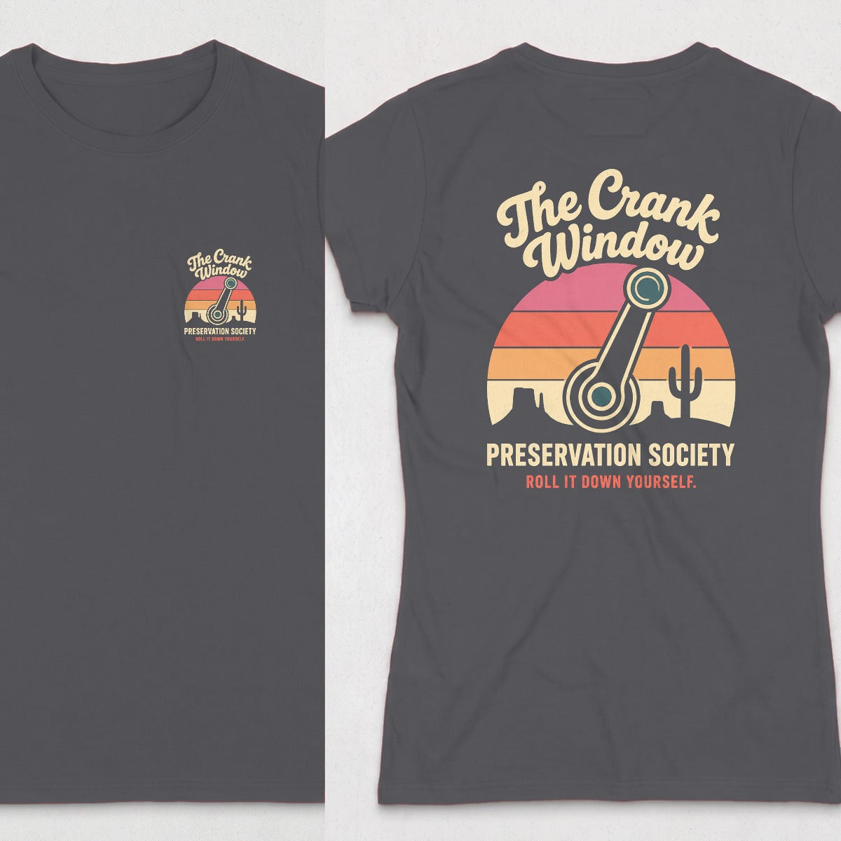Dark Heather | Front & Back