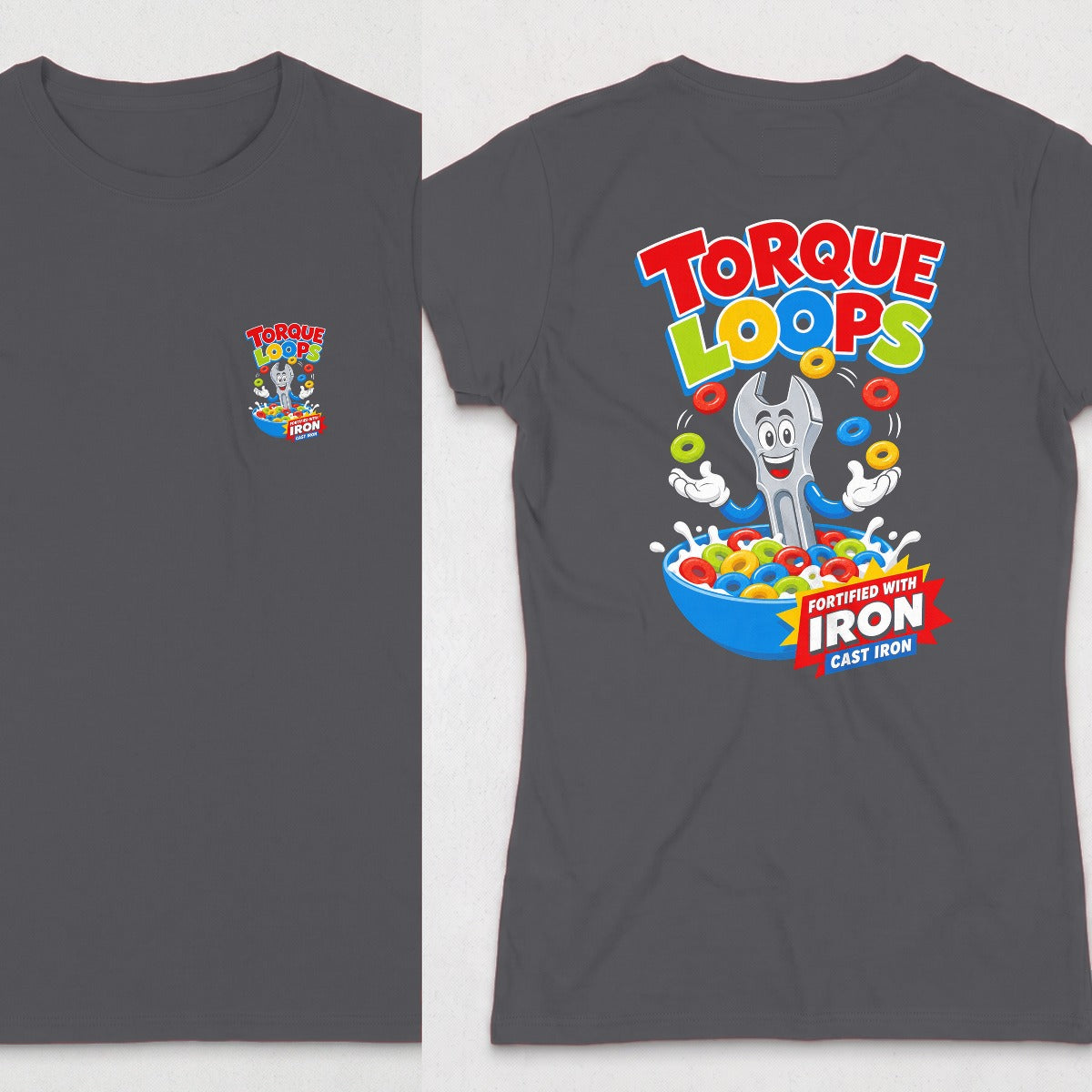Dark Heather | Front & Back