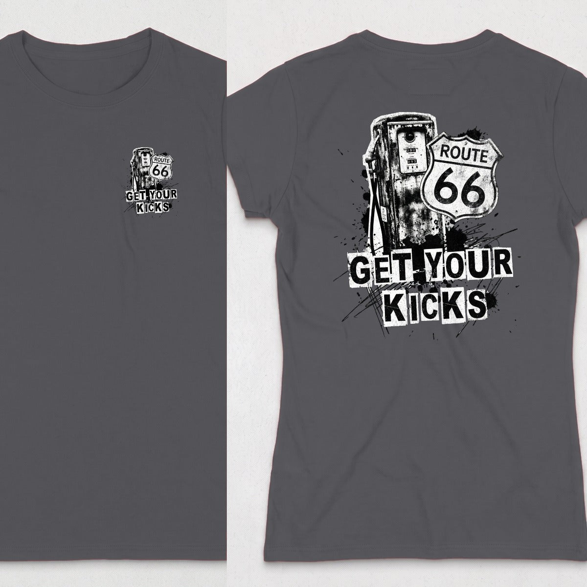Dark Heather | Left Chest + Back