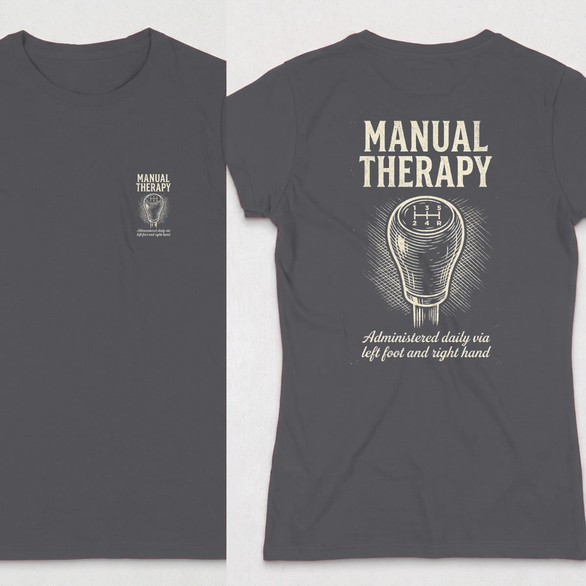 Dark Heather | Front & Back