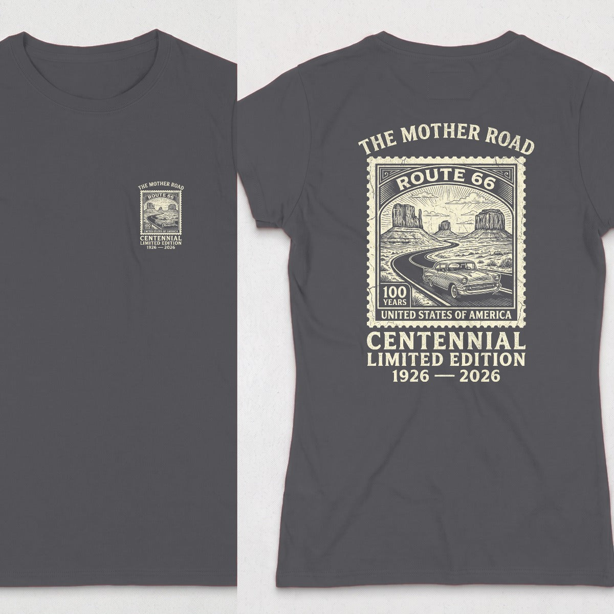 Dark Heather | Front & Back