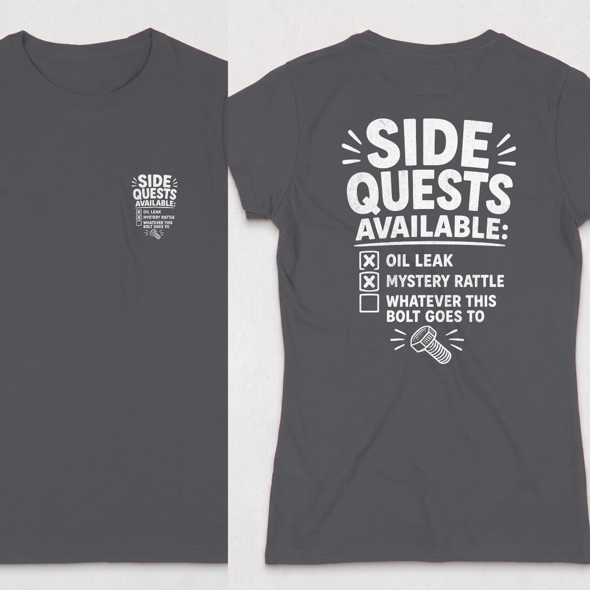 Dark Heather | Front & Back