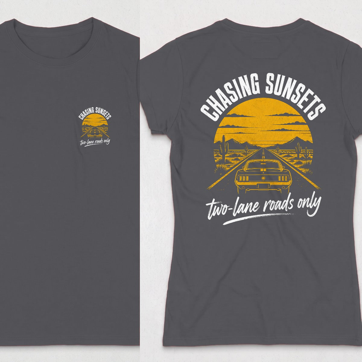Dark Heather | Front & Back