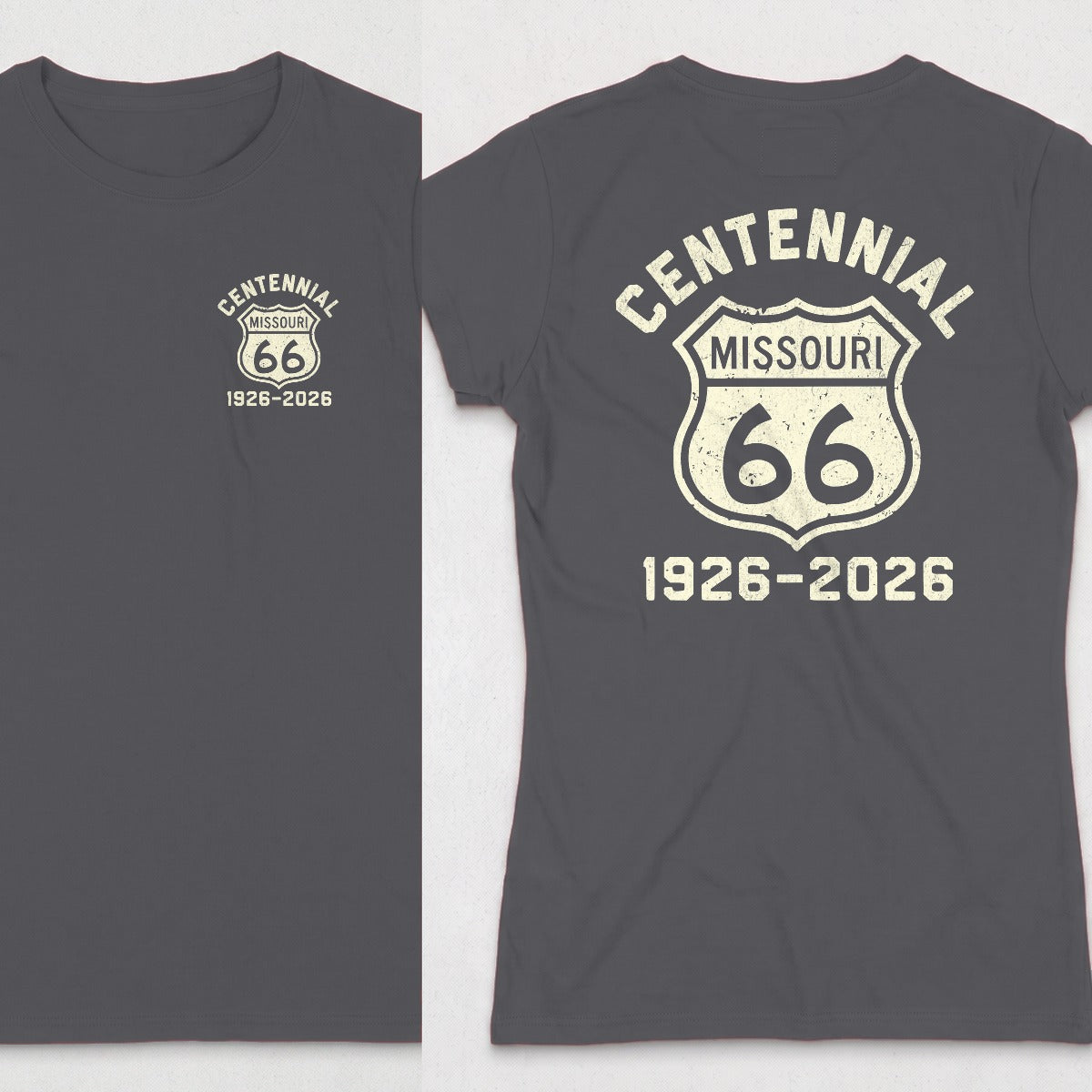 Dark Heather | Left Chest + Back