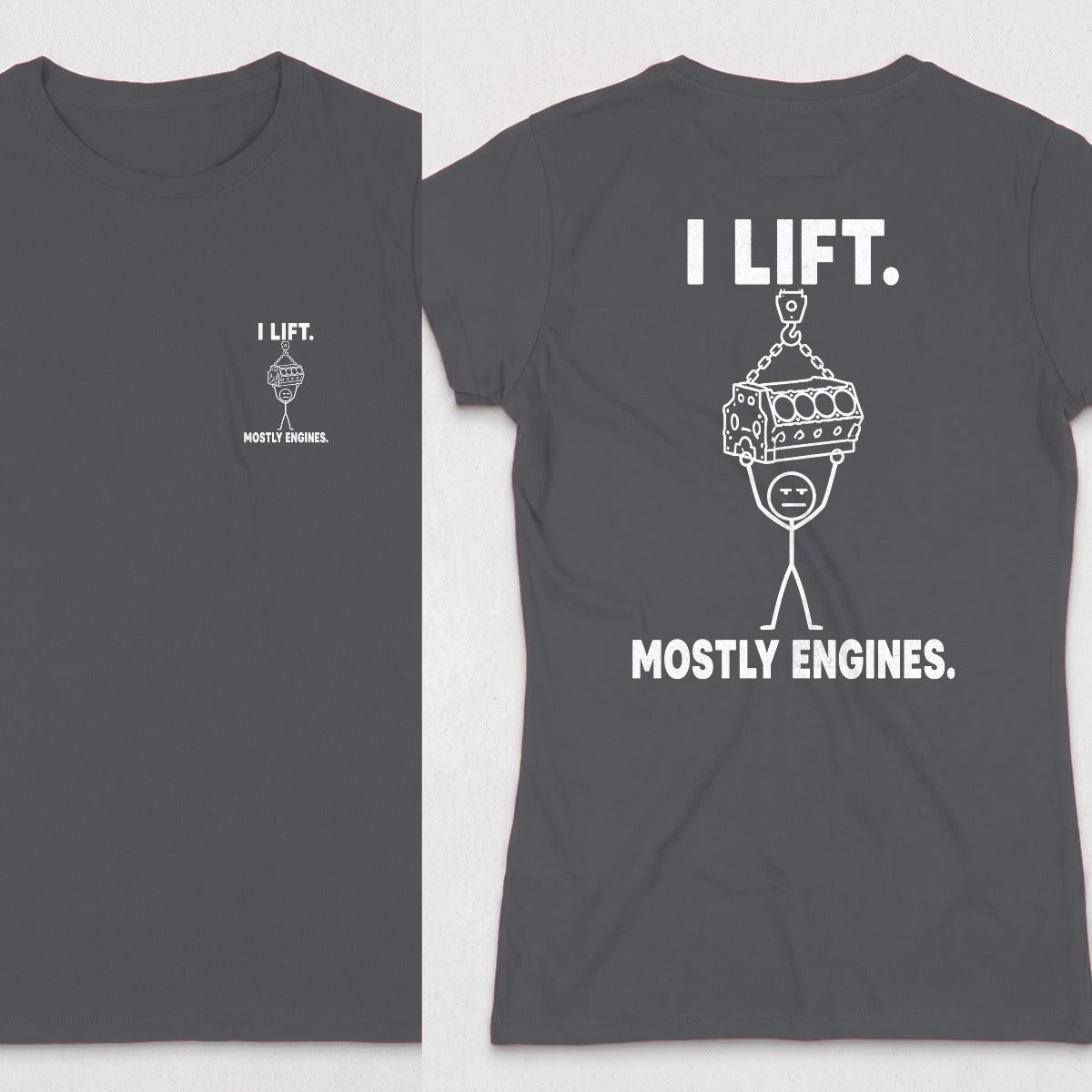 Dark Heather | Front & Back