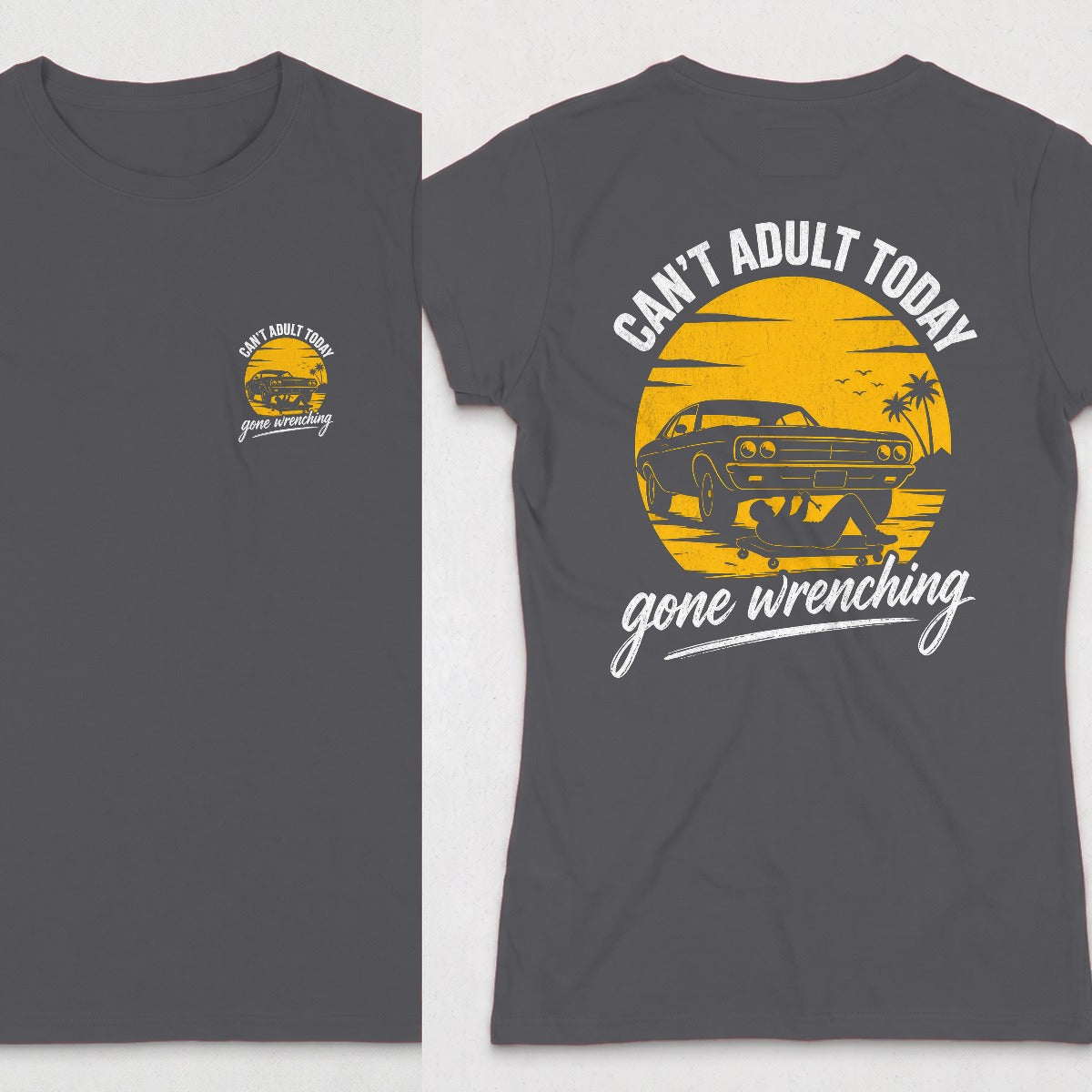 Dark Heather | Front & Back