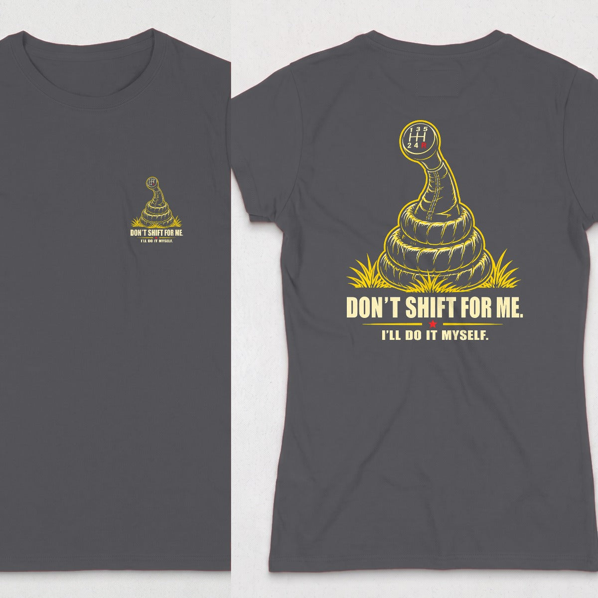Dark Heather | Front & Back
