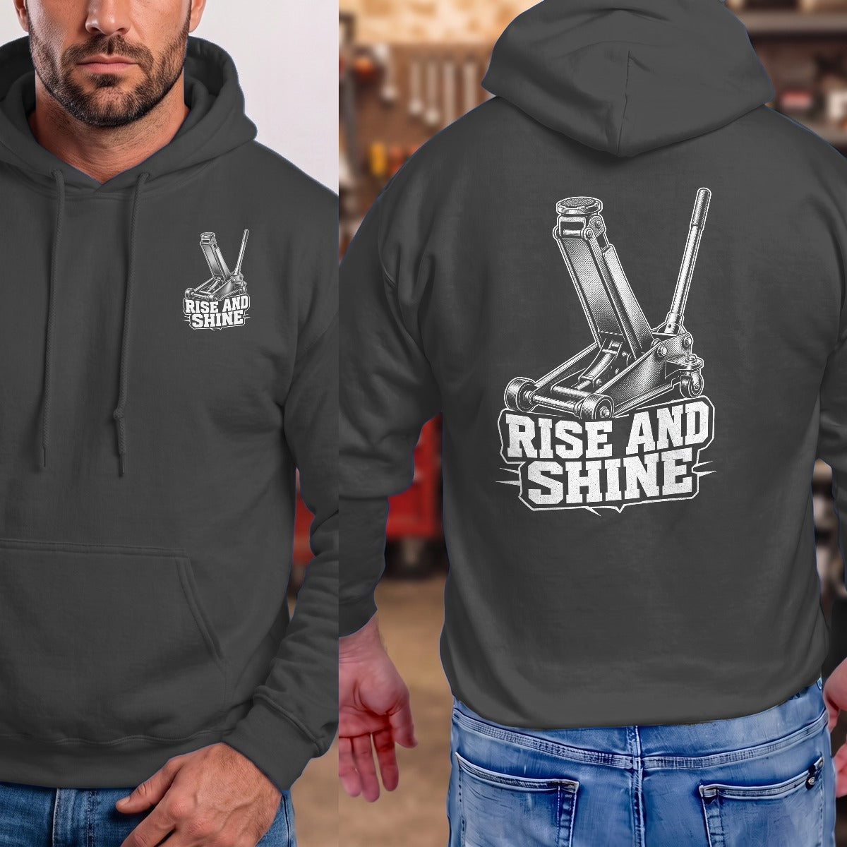 Dark Heather | Front & Back