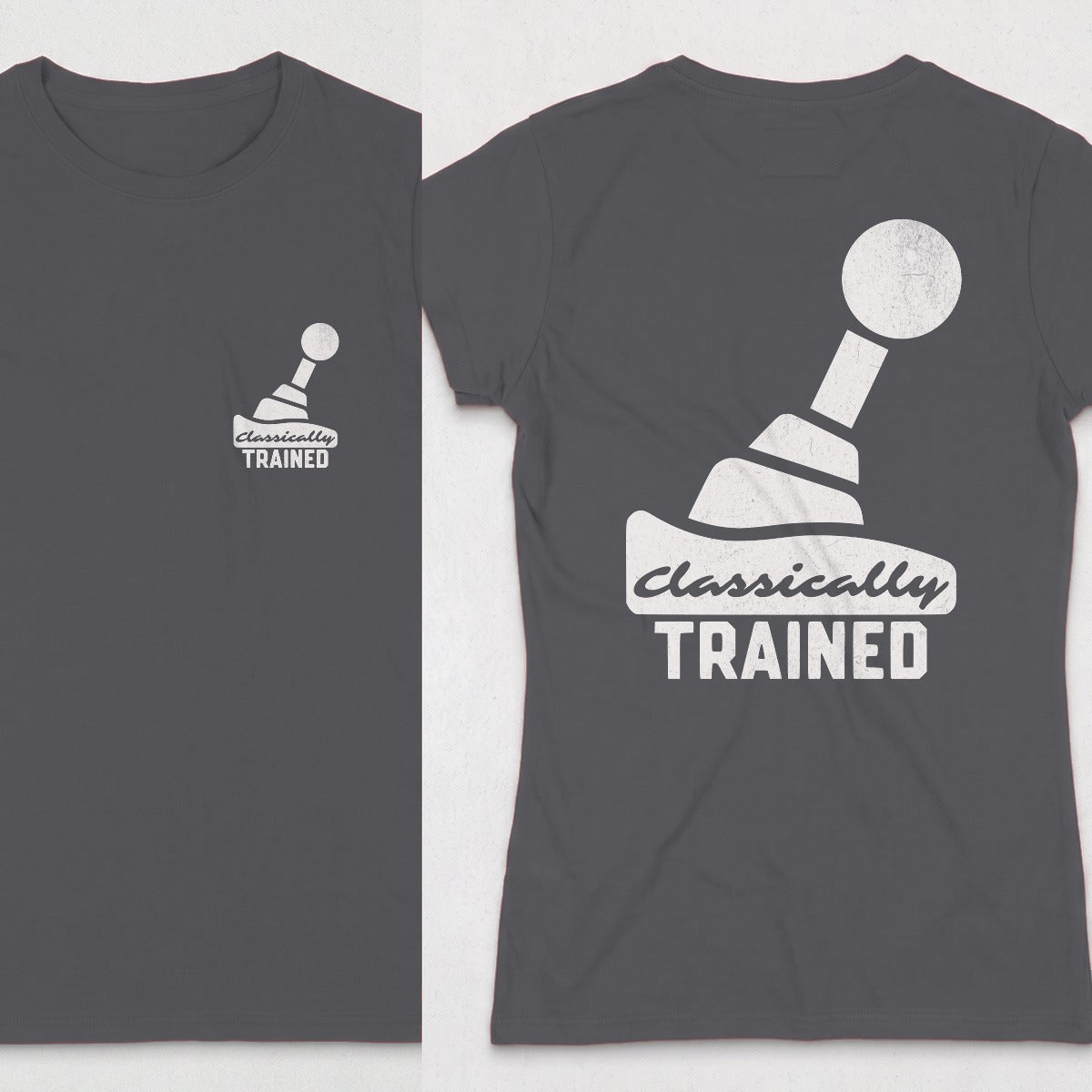 Dark Heather | Left Chest + Back
