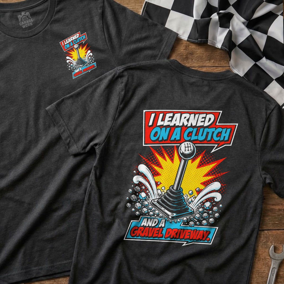 Dark Heather | Front & Back