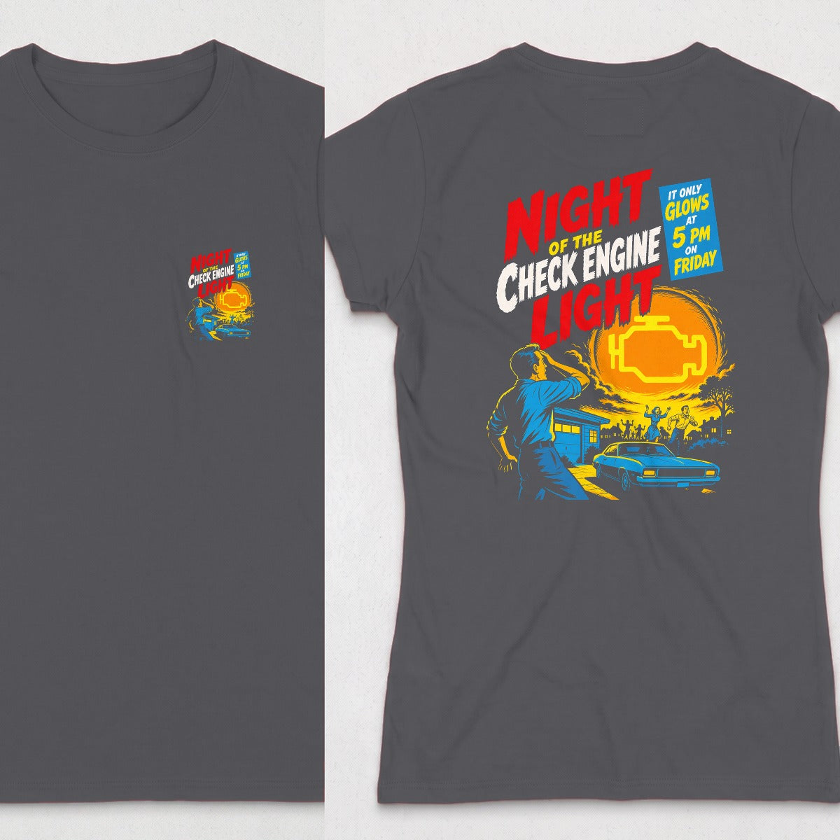 Dark Heather | Front & Back