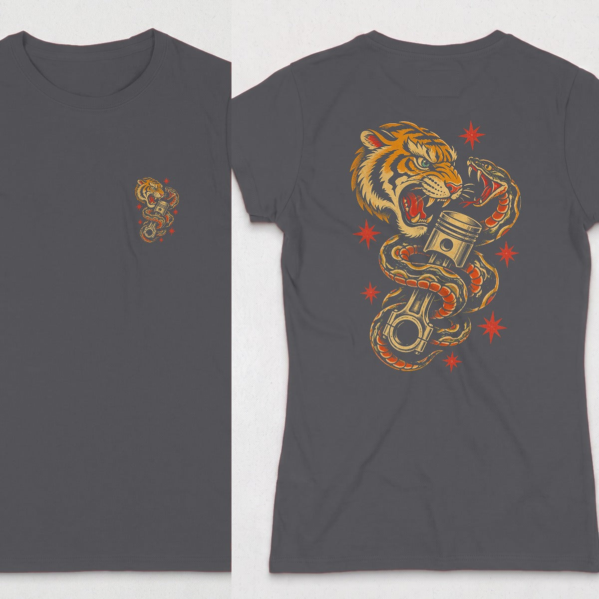 Dark Heather | Front & Back