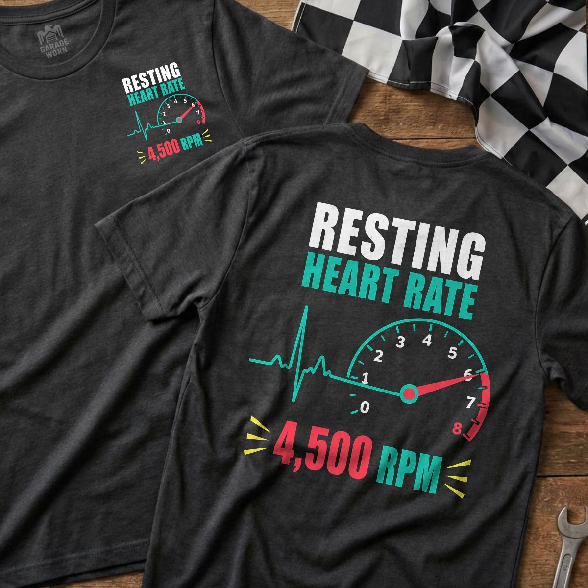 Dark Heather | Front & Back