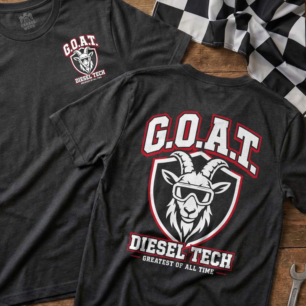 Dark Heather | Front & Back