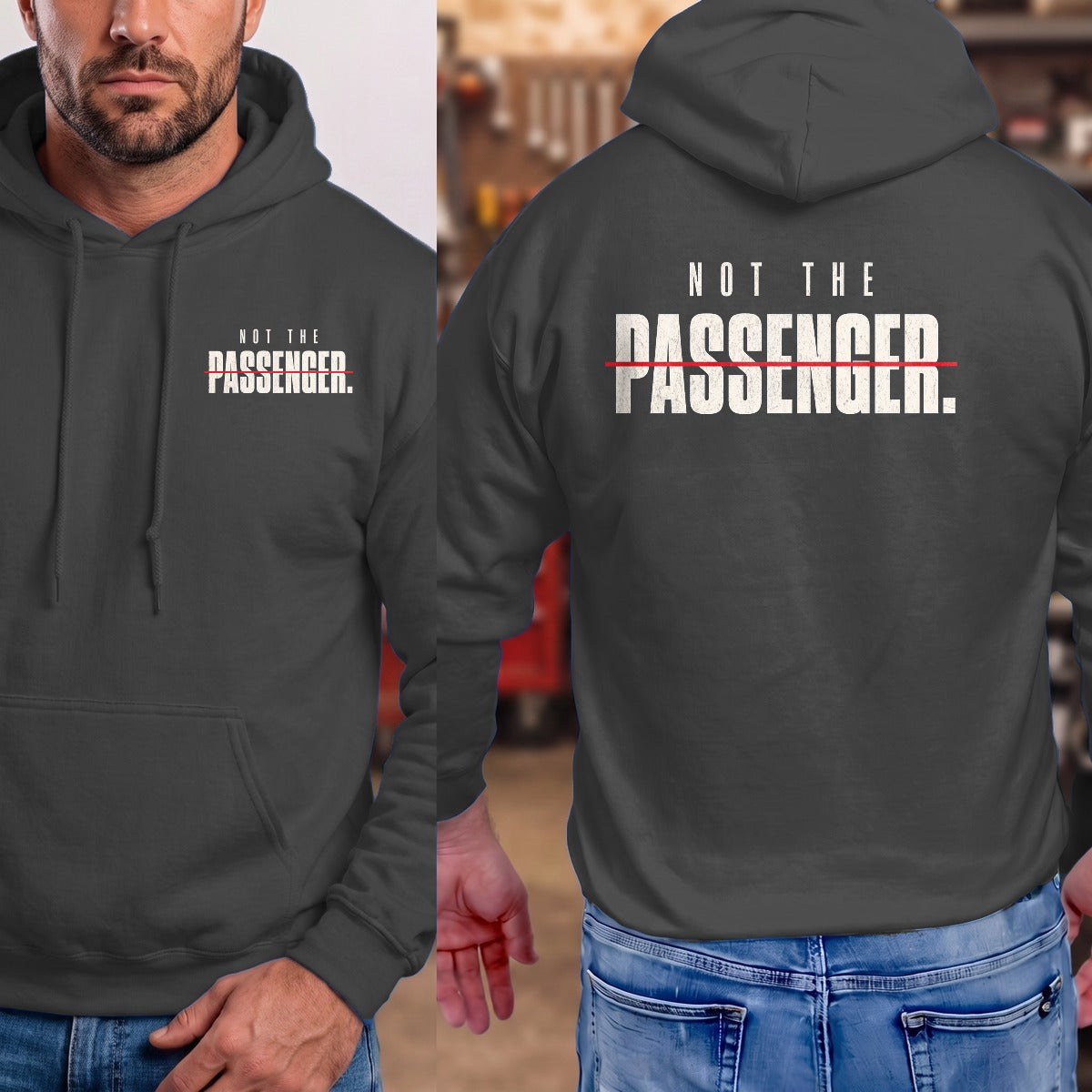 Dark Heather | Front & Back