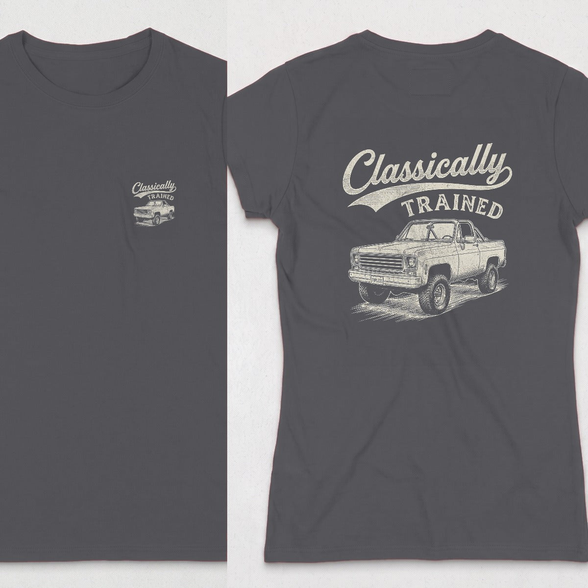 Dark Heather | Front & Back