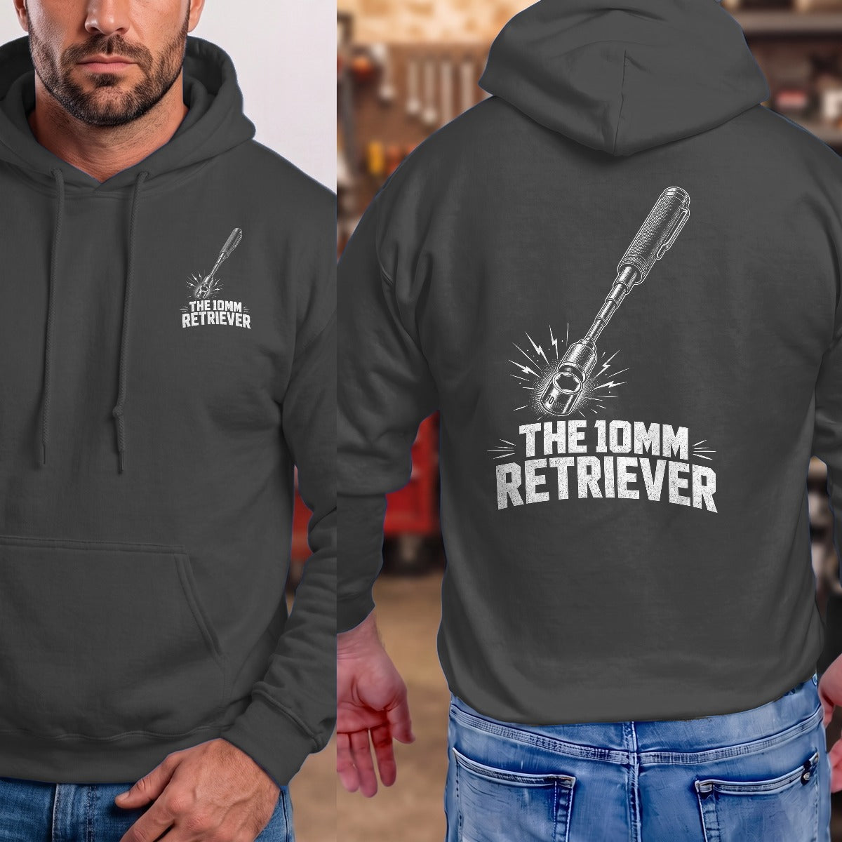 Dark Heather | Front & Back