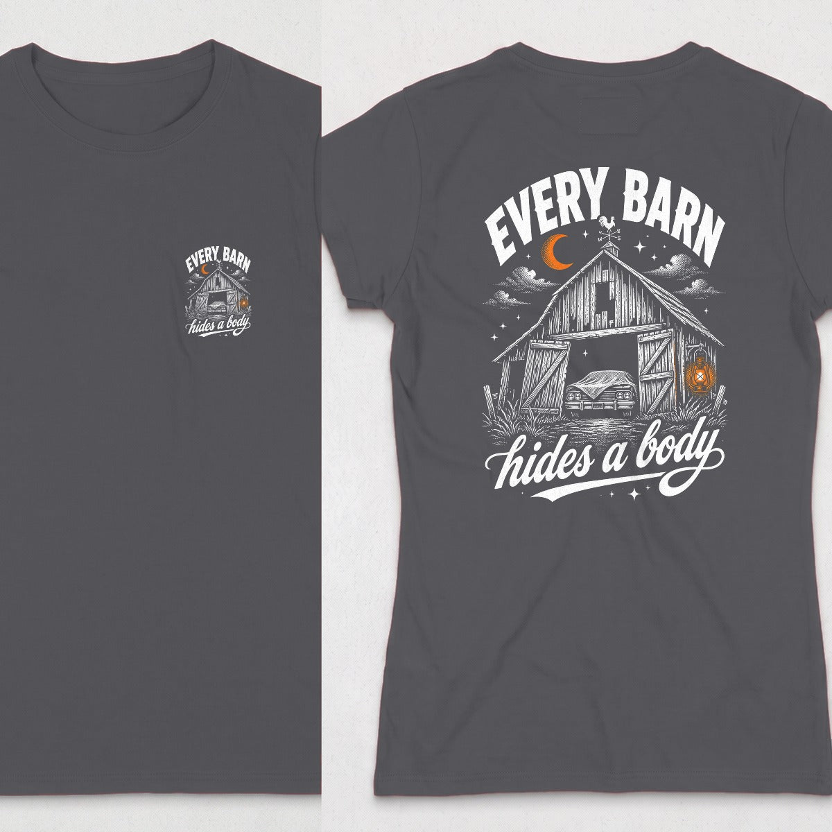Dark Heather | Front & Back