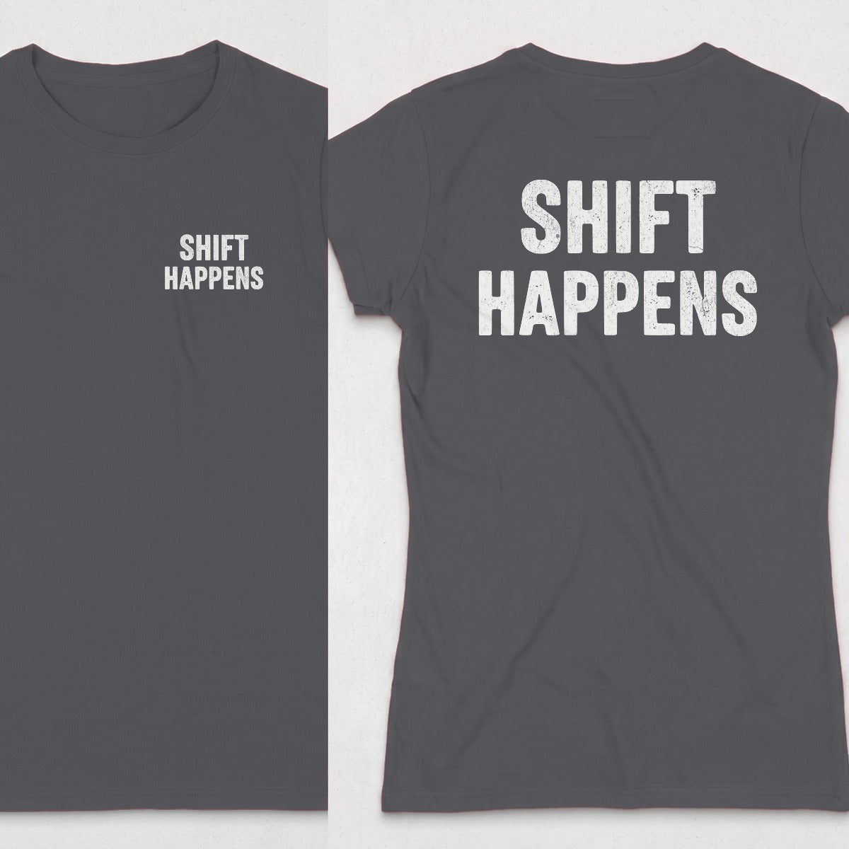 Dark Heather | Left Chest + Back