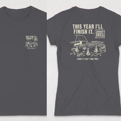 Dark Heather | Front & Back