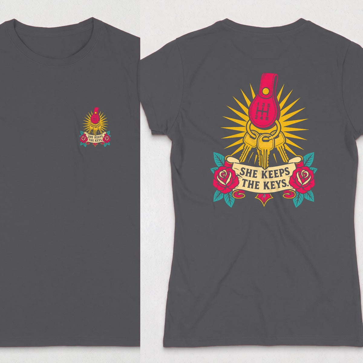 Dark Heather | Front & Back