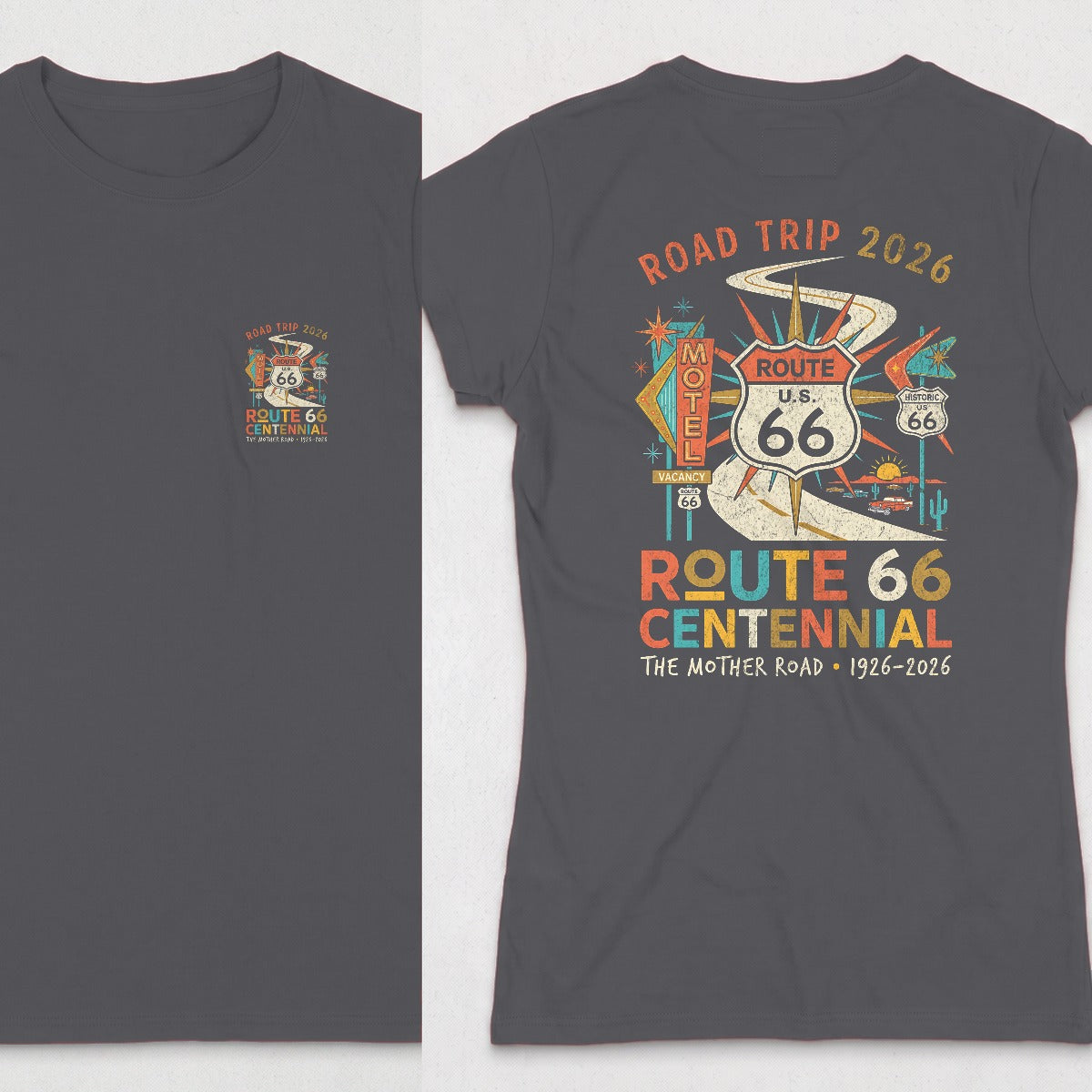 Dark Heather | Front & Back